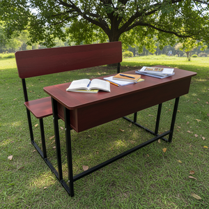 Ensemble de bureau et de chaise pour étudiants de style à hauteur fixe durable pour les élèves Table d'école fiable - Product Image 1