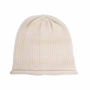 Bonnet d'hiver en laine pure tricotée pour femme, protection des oreilles, couleur unie, grande taille, pour l'extérieur - Product Image 6