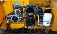 Petit mini compacteur de rouleau compresseur vibrant en béton bitumineux à double tambour avec moteur diesel hydraulique refroidi à l'eau