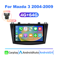 Autoradio Multimédia Carplay Android 14 Auto DVD Player pour Mazda 3 2004-2009 GPS Navigation Stereo Receiver Central Control