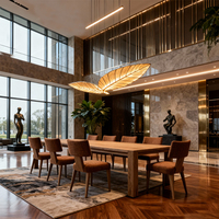 Table et chaise de salle à manger d'hôtel cinq étoiles de luxe Table et chaise de restaurant moderne Ensemble de meubles de salle à manger pour villa Ensemble de salle à manger pour restaurant