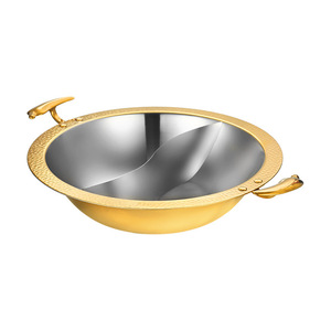 304 Stainless Steel Hot <b>Pot</b> 4.1L-6L <b>Induction</b> Compatible Commercial Use - Product Image 1
