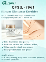 QIFU Dimethicone/Vinyl Dimethicone Crosspolymer (dan) C12-14 Pareth-12  Suspensi Elastomer Silikon untuk Kosmetik Tidak Berminyak