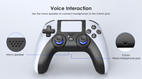 Nouveau Joystick Sans Fil à Détection de Vibrations avec Touches Arrière Programmables pour Manette de Jeu Console PS5 Slim