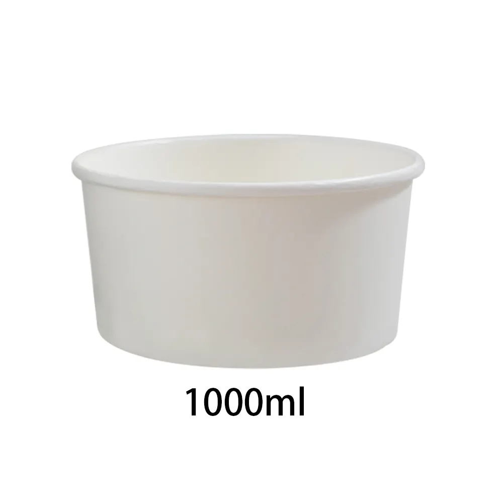 1000ml restaurante para llevar caja de embalaje de alimentos 32oz taza de sopa logotipo personalizado para ir ensaladera de papel