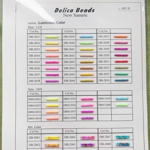 Cuentas de Vidrio <span class=keywords><strong>Miyuki</strong></span> <span class=keywords><strong>Delica</strong></span> 11/0 Japonesas Originales, Multicolores, 10g 100g 500g, Cuentas Sueltas para Fabricación de Joyería DIY, Venta al Por Mayor - Product Image 2