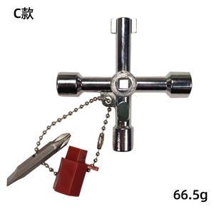 Cross-shaped Key Wrench 72mm Zinc Alloy Manual Metric <b>Square</b> Opening Double End Diy <b>Tools</b> - Product Image 5