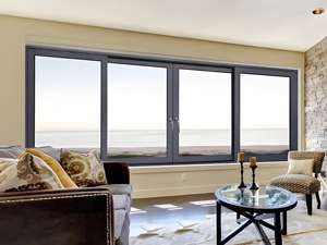 Veranda için su geçirmez alüminyum çift yaprak sürgülü cam pencereler çift camlı pencereler - Product Image 2