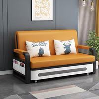 Sofá Cama Plegable Moderno Directo de Fábrica, Sofá Convertible Portátil con Estructura Duradera de Madera y Metal