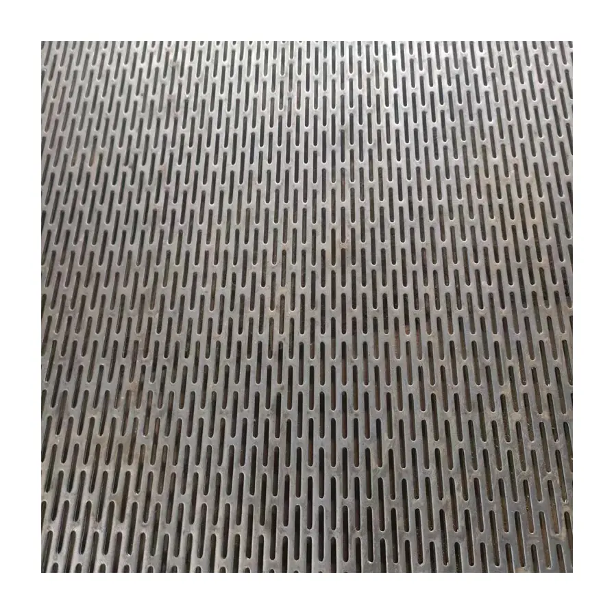 Preço de fábrica Slotted Hole Perfurado Metal Sheet Punching Net Para Decoração Interior