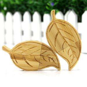 Clé USB en bois Konoha, clé USB rotative en bambou, gravure laser du logo, pour conférence, mariage, cadeau, artisanat en bois - Product Image 3