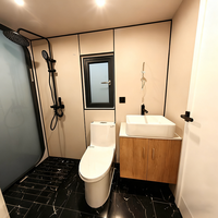 Structure en acier et fibre de verre, villa modulaire moderne de 20 pieds, mobile, hôtel, cabine intelligente Apple, conteneur de couchage, maison, garantie de 2 ans