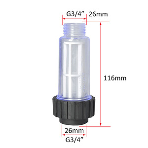 Mingou Water Filter 26mm X 116mm G3/4 For <b>Car</b> <b>Washer</b> High Pressure Inlet - Product Image 1