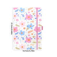 Carnet de planification hebdomadaire floral sans date, personnalisable en gros, format A5, agenda papillon, cadeau personnalisé