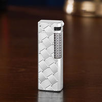 KY créatif haut de gamme de luxe allume-cigare mince Portable gonflable gaz silex métal butane briquet gaz