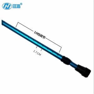 Béquilles pliantes en alliage d'aluminium, hauteur réglable 43,3 pouces, bleu argenté, aide à la marche pour la rééducation des fractures - Product Image 5