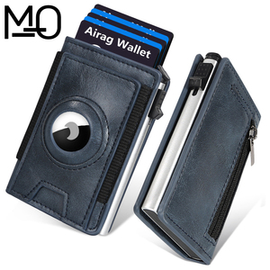 <span class=keywords><strong>Portafoglio</strong></span> MO Vintage Premium in Vera Pelle con Blocco RFID per Carte di Credito e Biglietti da Visita, <span class=keywords><strong>Chiusura</strong></span> <span class=keywords><strong>a</strong></span> Bottone, Custodia in Alluminio 20mm - Product Image 2