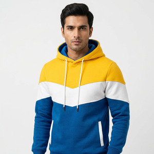 Sudaderas con Capucha de Invierno para Hombre, Talla Grande, 100% Algodón, con Media Cremallera, de Felpa, de Alta Calidad, Personalizables, Ropa Casual - Product Image 1