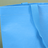 Sac fourre-tout en RPET laminé imprimé sur mesure de haute qualité, durable, recyclé, réutilisable, en RPET non tissé cousu et laminé