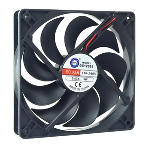 Gx12025 110-240vac Work Ec 3200rpm 6w 120x120x25mm <strong>4</strong> Inch Ec Plastic <strong>Fan</strong> Blade Axial Flow Cooling <strong>Fan</strong> - Product Image 2