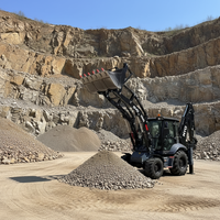 MYO 3CX Kompakt-Baggerlader Kostenloser Versand Euro 5 Hydraulisch 4x4 9 Tonnen Multifunktions-Schaufel Bagger-Traktor-Lader
