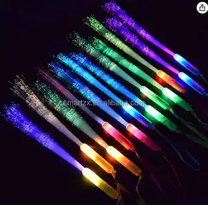 Factory Hot Sale Fiber Optic Glow Stick for Wedding Promotion Led Light up Fiber Optic Wand