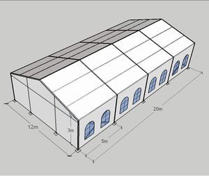 Tente de réception de <span class=keywords><strong>mariage</strong></span> à <span class=keywords><strong>prix</strong></span> d'usine pas cher pour les fêtes, tente de réception commerciale imperméable, tentes d'événements en plein air pour les événements - Product Image 1