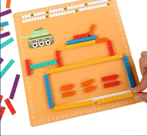 HOYE CRAFT – autocollants de comptage en bois, Puzzle de maths, jeu de Puzzle, jouets pour enfants