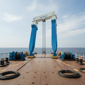 Grue de pont de type A de 65 tonnes SWL pour navire offshore, équipement de levage marin sur portique sur mesure pour l'ingénierie navale - Product Image 4