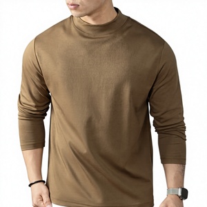 Fabricante <span class=keywords><strong>de</strong></span> Camisetas, Logotipo Personalizado al por Mayor, Camisetas <span class=keywords><strong>de</strong></span> Cuello Redondo para Hombre, Camisetas <span class=keywords><strong>de</strong></span> Manga Larga <span class=keywords><strong>de</strong></span> Lujo para Hombre, Camisetas Básicas - Product Image 2