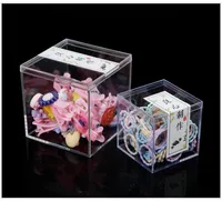 Boîte à bonbons en acrylique personnalisée pour cadeau, boîte de rangement rectangulaire en acrylique transparent avec couvercle, boîte de présentation en acrylique pour bonbons