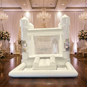 Château gonflable miniature 3x4m avec souffleur, nouveau design pour mariages, festivals, fêtes - pour enfants et adultes - Product Image 3