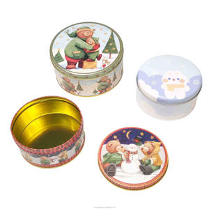 Petit Vernis Argent Plaque Étain Boîtes à Bonbons Puzzle Huile Se Marier Cadeau Emballage Argent Caisse D'épargne Café Épice Bâton À Lèvres Boîte En Étain - Product Image 4