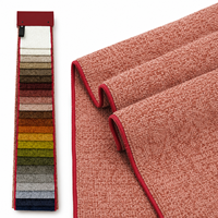 Tissu d'ameublement de canapé en polyester multicolore 400GSM, tissu de canapé en chenille tissé lourd, vente en gros