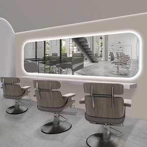 Horizontal Oval Smart <b>Makeup</b> <b>Led</b> <b>Mirrors</b> Full Length Wall Mount Dressing Salon <b>Mirrors</b> Luxury Salon <b>Mirrors</b> Barber Shop <b>Mirrors</b> - Product Image 1