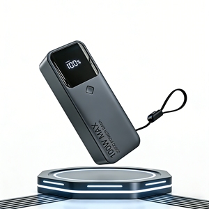 Quick Charge PD100W Powerbank met zaklamp, snelladen, 20000mAh, laptop powerbank met intrekbaar kabel - Product Image 1