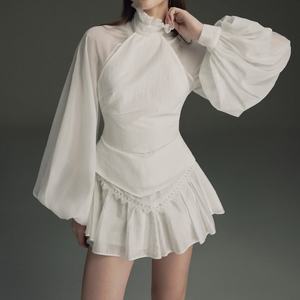 Nouvelle Robe Chemise Élégante et Tendance à Manches Longues pour Femme, Personnalisable avec Logo, Idéale pour le Bureau ou Tenue Décontractée, Mini Robe Chic - Product Image 1