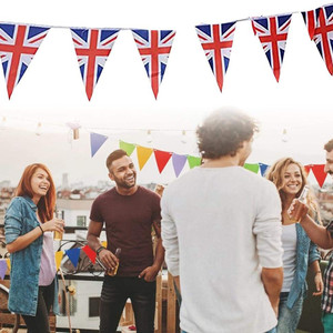 Factory Custom Printed United Kingdom Mini String Flag Banner GB England Outdoor Decoration UK Britain <strong>Union</strong> <strong>Jack</strong> Bunting - Product Image 5