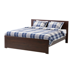 Cama King Size de Madera Sólida de Estilo Moderno, Cama de Madera para Casa, Hotel, Apartamento o Villa, Muebles de Dormitorio Duraderos de Fábrica - Product Image 1