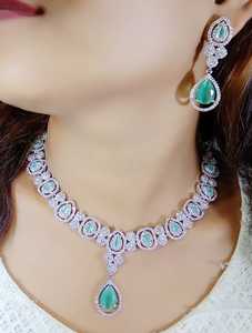 Boda India Mujeres Ad Stone Collar Joyería nupcial Collar tradicional Venta al por mayor Personalizar joyería - Product Image 5