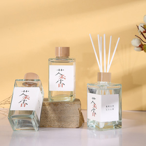 Home White Tea Scent <b>Reed</b> <b>Diffuser</b> Kit Essential <b>Oil</b> Air Freshener Elegant Decor for Bedroom Washroom Hotel Indoor - Product Image 2