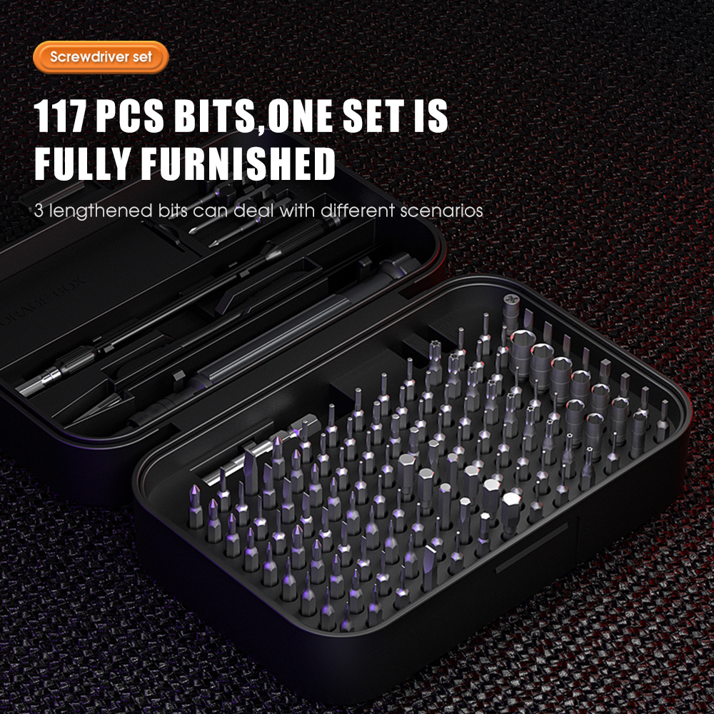 Precision 150 in 1 Electronics Tool Kit with 120 Bits Magnetic Screwdriver Set 30-bit Set Handy Repair Tool for Computer Phone · image 4