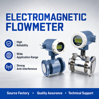 Medidor de Flujo Electromagnético Industrial NOVA con Revestimiento de PTFE, 4 a 20 mA, Modbus RS485