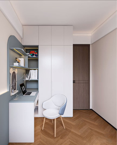 Set di Mobili per Camera da Letto per Bambini di <span class=keywords><strong>Piccole</strong></span> <span class=keywords><strong>Dimensioni</strong></span>, Ecologico e Salvaspazio, Armadio Multifunzionale con Scrivania ad Angolo - Product Image 4