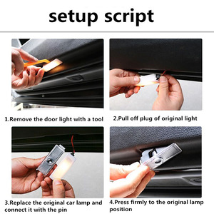 Luz LED para Puerta de Coche Skoda Fabia <span class=keywords><strong>Octavia</strong></span> Roomster Superb, Lámpara de Señalización de Cortesía, Proyector de Logotipo de Bienvenida, Otros Accesorios de Iluminación para Coche - Product Image 6