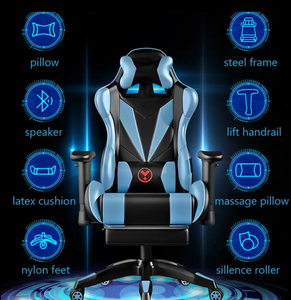 Ai cập thoải mái giá rẻ nổi lên màu xanh trò chơi ghế Pro chơi game ghế đắt tiền Ergonomic sillas trò chơi máy tính Ghế văn phòng giao hàng ngày hôm nay - Product Image 4