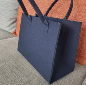 Bolso Tote de Fieltro para Mujer, Venta al Por Mayor de Fábrica, con Cierre Personalizado, Bolso de Mano Económico - Product Image 3