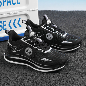 Chaussures de sport décontractées pour hommes, légères, confortables, antidérapantes, semelle résistante à l'usure, design absorbant les chocs, à lacets, souples - Product Image 2