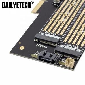 بطاقة واجهة مزدوجة SK7 PCIE X4 <span class=keywords><strong>M</strong></span> Key B Key, بطاقة واجهة مزدوجة SK7 PCIE X4 <span class=keywords><strong>M</strong></span> Key B Key بطاقة واجهة مزدوجة لـ NVMe <span class=keywords><strong>M</strong></span>.<span class=keywords><strong>2</strong></span> SSD Support PCI Express 3.0 2230-22110 حجم M2 SSD - Product Image 4