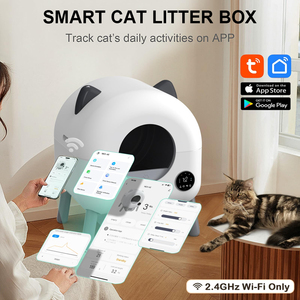 Bac à litière pour chat extra large automatique autonettoyant Smart App Control Toilette d'élimination des déchets sans odeur pour un nettoyage multiple facile - Product Image 2